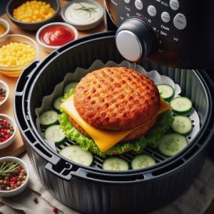 Reheat a Burger in an Air Fryer