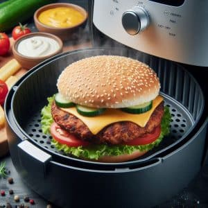 Reheat a Burger in an Air Fryer