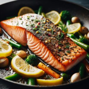 One-Pan Lemon Garlic Salmon