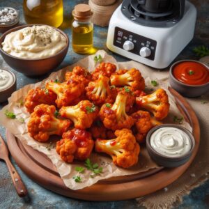 Air-Fried Buffalo Cauliflower Wings