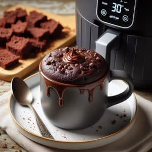 Chocolate Mug Cake in Air Fryer