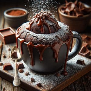 Chocolate Mug Cake in Air Fryer