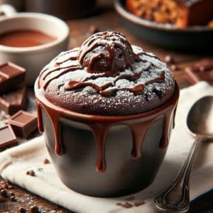 Chocolate Mug Cake in Air Fryer