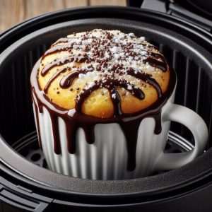 Vanilla Mug Cake in the Air Fryer