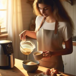 Vanilla Mug Cake in the Air Fryer