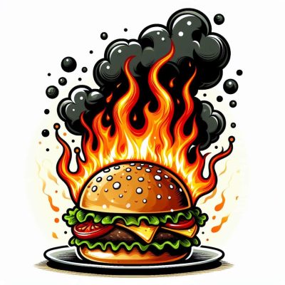 Overheat burger